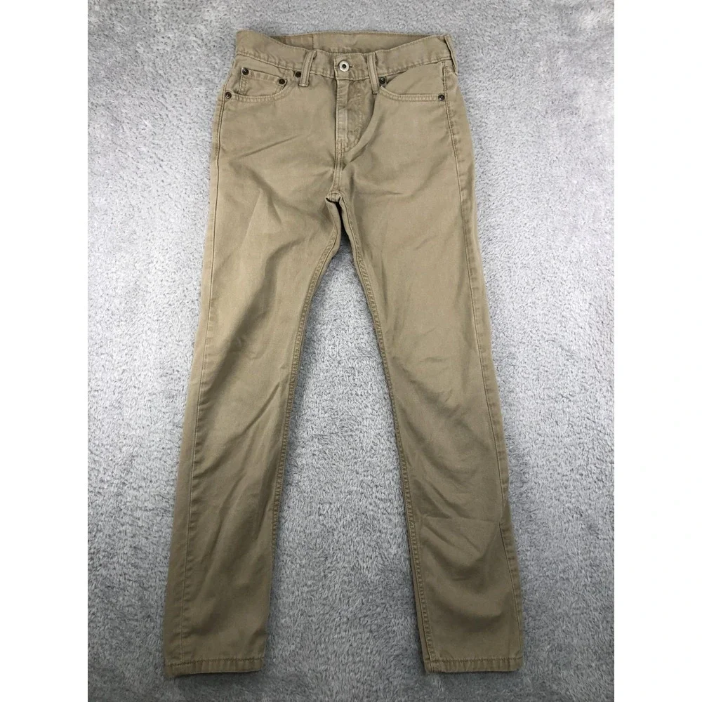 Levi's 510 Jeans Mens Size 28x30 (Tag 28x32) Brown Skinny Denim